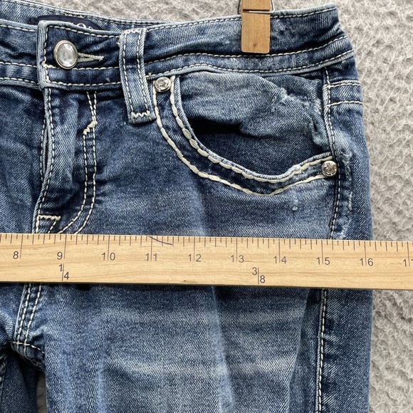 Vigoss Bootcut Jean Womens 6 x 29* Low Rise Western Rodeo Y2k Cowgirl Flare 70's - Picture 7 of 15